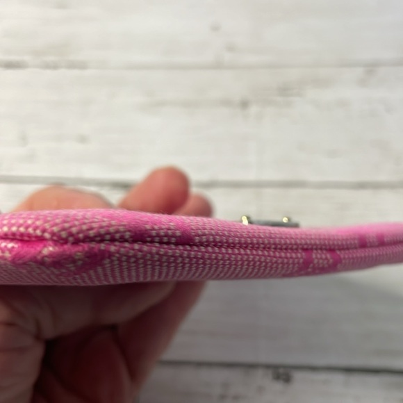 Dooney & Bourke Pink Initial Logo Wristlet - Picture 4 of 10